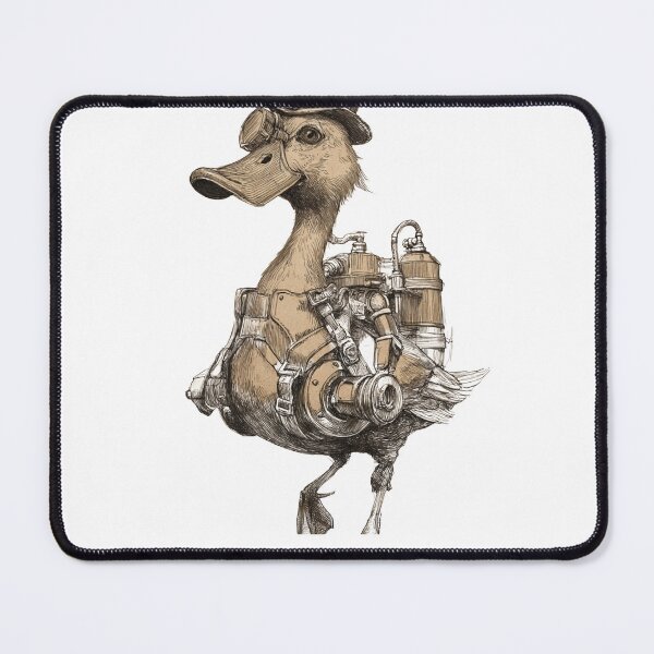 Item preview, Steampunk Duck Warrior Mechanical Gear Art designed and sold by Hafcishop.