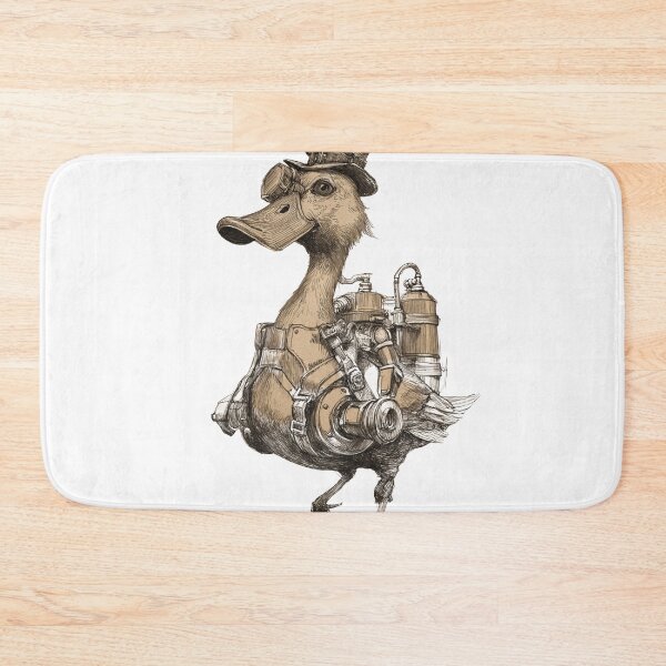 Item preview, Steampunk Duck Warrior Mechanical Gear Art designed and sold by Hafcishop.