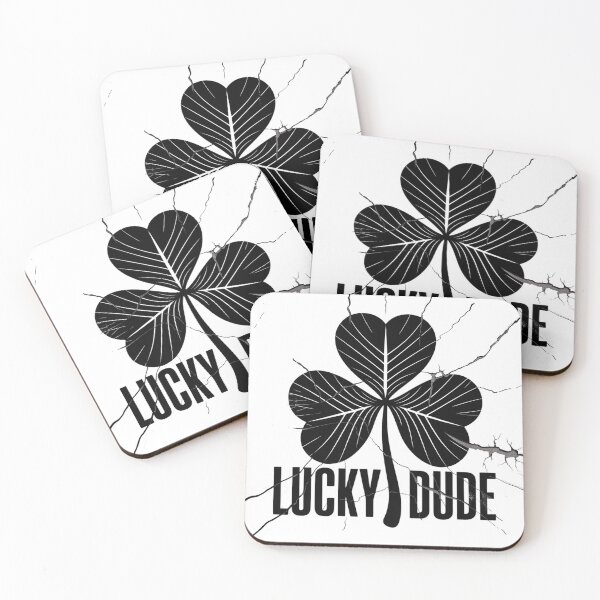 Item preview, Distressed Linocut Four Leaf Clover Emblem designed and sold by Bloomkept.