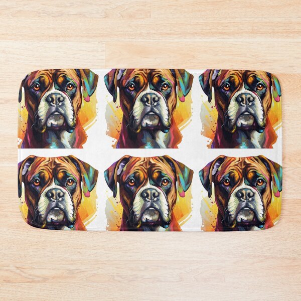Item preview, Colorful Boxer dog designed and sold by MendaciousMina.