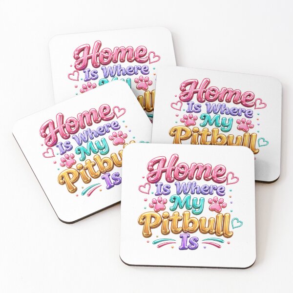 Item preview, Metallic Bubble Letters Home is where my Pitbull is designed and sold by My Pitbull Place.