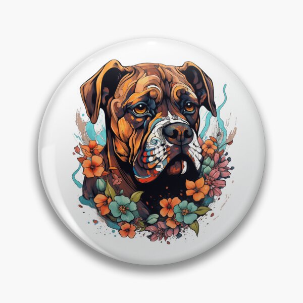 Item preview, Neo traditional art work of a Boxer dog designed and sold by MendaciousMina.