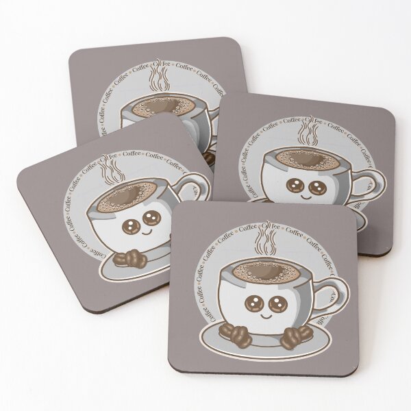 Item preview, Cute Kawaii Coffee Cup – Coffee Lover Design (Gray) designed and sold by Sanches Studio.
