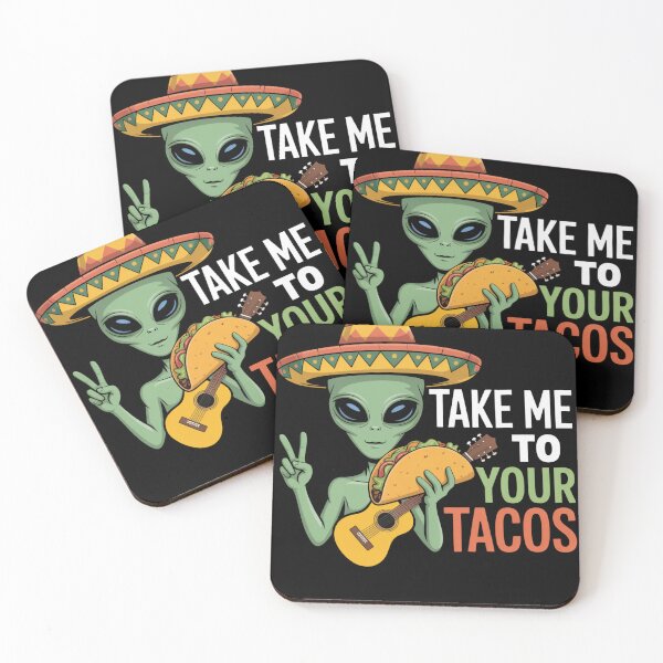 Item preview, Take Me To Your Tacos - Funny Alien Sombrero Cinco De Mayo designed and sold by VineVibe16Studio.