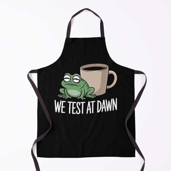 Item preview, We Test At Dawn Funny Frog Test Day | Minimalist Frog Coffee Funny School Design designed and sold by PROPera-design.