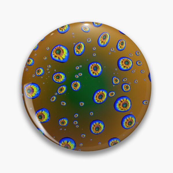 Item preview, Golden Sunflower Drops - Abstract Yellow Floral Water Droplets Macro designed and sold by AbulailArt.
