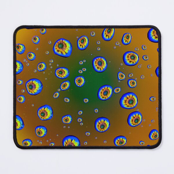 Item preview, Golden Sunflower Drops - Abstract Yellow Floral Water Droplets Macro designed and sold by AbulailArt.