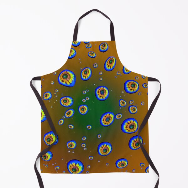Item preview, Golden Sunflower Drops - Abstract Yellow Floral Water Droplets Macro designed and sold by AbulailArt.