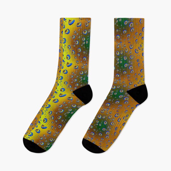 Item preview, Golden Sunflower Drops - Abstract Yellow Floral Water Droplets Macro designed and sold by AbulailArt.