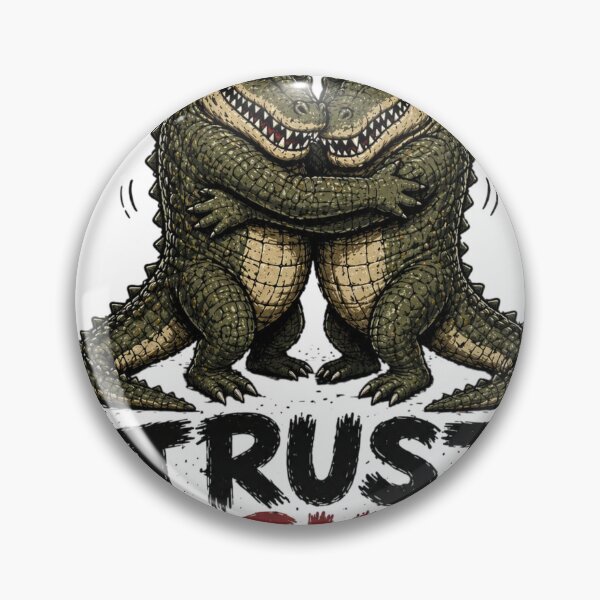 Item preview, Trust Issues Grumpy Crocodile Illustration designed and sold by LOLKart.