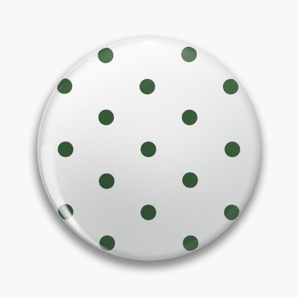 Item preview, Small PINE GREEN and WHITE POLKA DOTS designed and sold by RachelMacht.