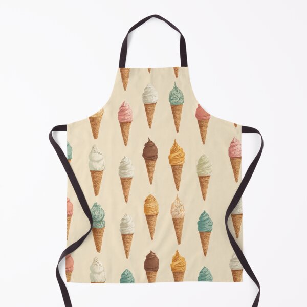 Item preview, Vintage Ice Cream Cone Pattern Sweet Summer Dessert designed and sold by NicolasGlowArt.