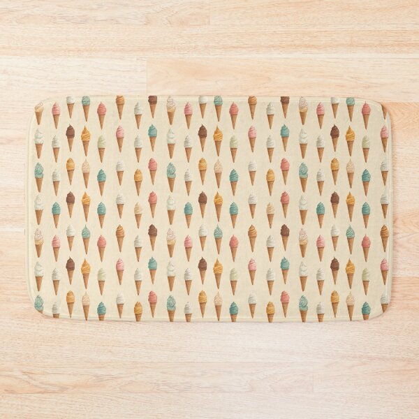 Item preview, Vintage Ice Cream Cone Pattern Sweet Summer Dessert designed and sold by NicolasGlowArt.