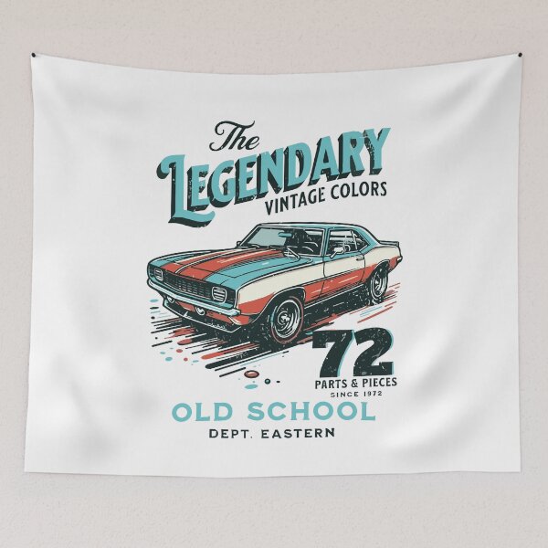 Item preview, Vintage Classic Car The Lengendary designed and sold by PrintCarClub.