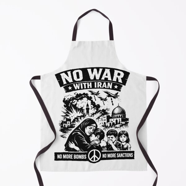 Item preview, No War With Iran, No More Bombs, No More Sanctions designed and sold by Owcomm.
