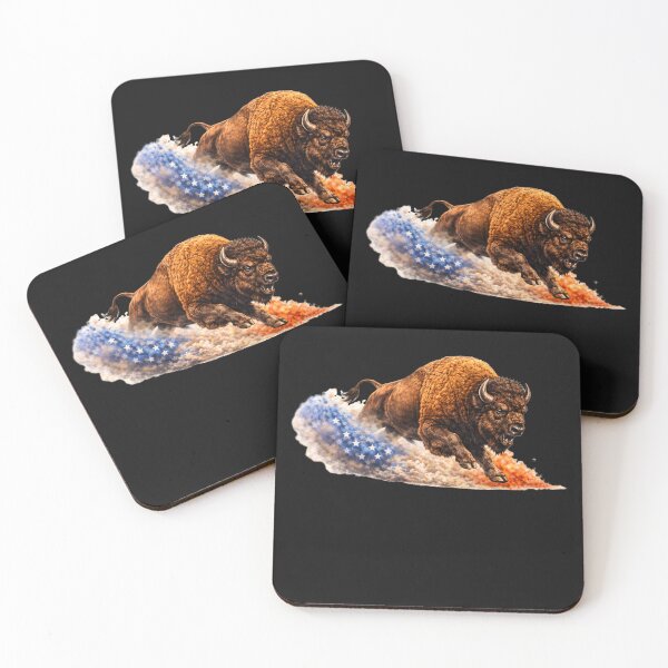 Item preview, Patriotic Bison American Flag Splash designed and sold by FREENATION2026.