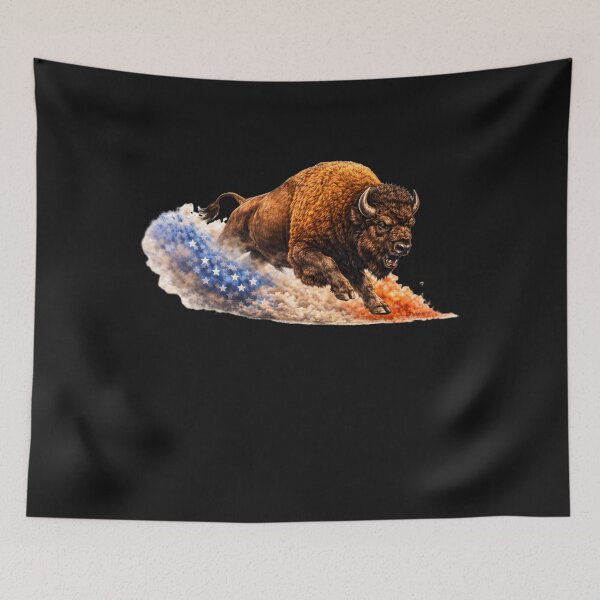 Item preview, Patriotic Bison American Flag Splash designed and sold by FREENATION2026.