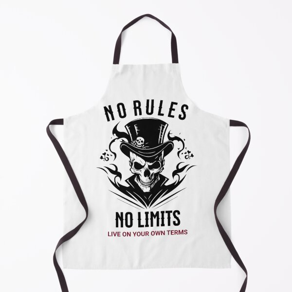Item preview, No Rules No Limits Skull – Rebel Streetwear Dark Aesthetic Design designed and sold by AM.87.