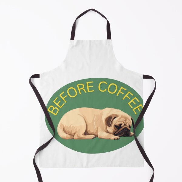 Item preview, Sleeping pug who needs coffee designed and sold by Bud the Pug & Friends .