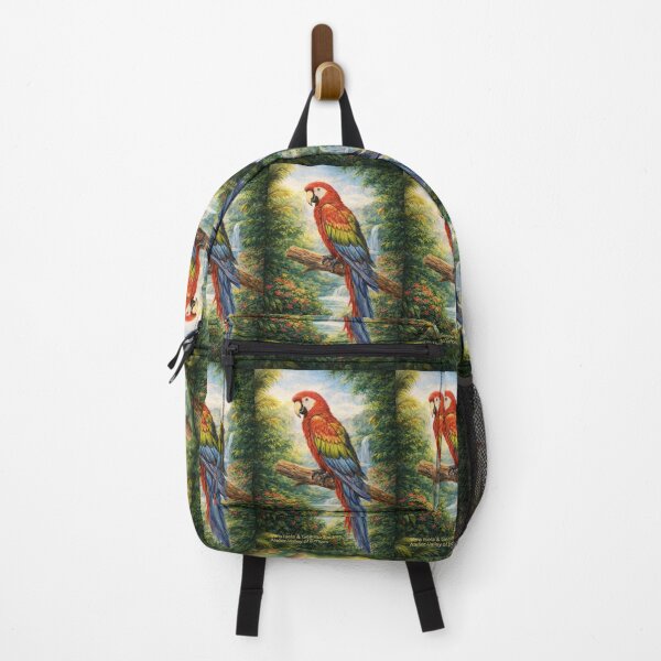 Item preview, Scarlet Macaw Guardian of the Living Canopy designed and sold by Art7Dimension.