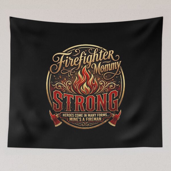 Item preview, Firefighter Mommy Gift – Firewife Strong Proud Hero Family designed and sold by Im-Ara.
