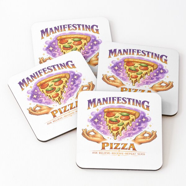 Item preview, Manifesting Pizza Vibes Cosmic Slice Magic designed and sold by Dresut.
