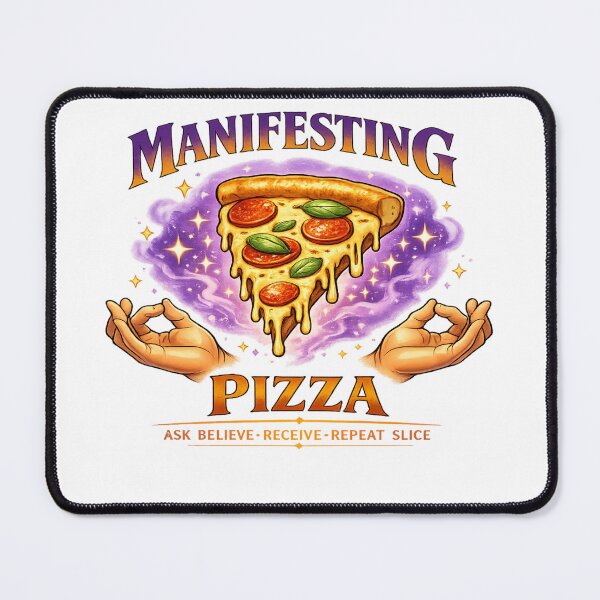 Item preview, Manifesting Pizza Vibes Cosmic Slice Magic designed and sold by Dresut.