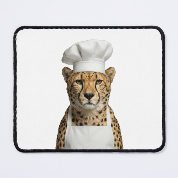 Item preview, Fast Food Chef Funny Cheetah Animal Cooking Humor Art designed and sold by LazyOwlStore.