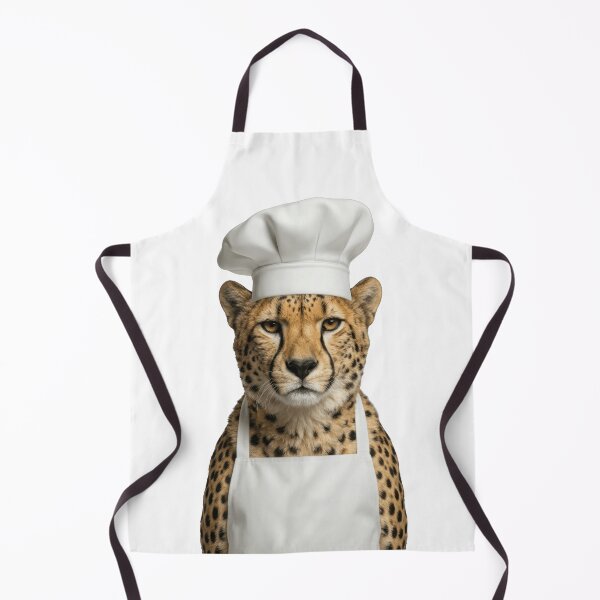 Item preview, Fast Food Chef Funny Cheetah Animal Cooking Humor Art designed and sold by LazyOwlStore.