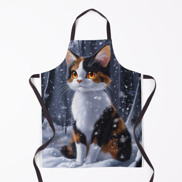 Item preview, Calico Cat in Snowy Forest designed and sold by PetsArt.