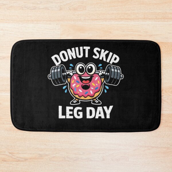Item preview, Donut Skip Leg Day Funny Gym T-Shirt Bodybuilding Workout Gift designed and sold by wanado.