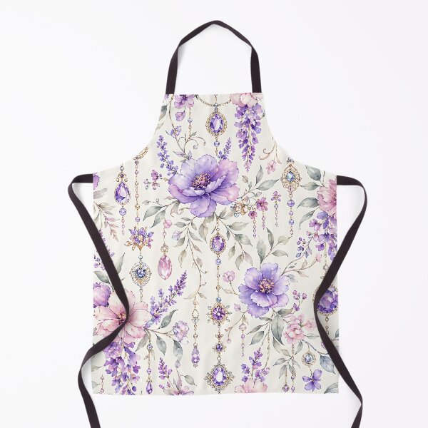 Item preview, Decorative flower watercolor vector seamless purple flower diamond pattern designed and sold by Kentala.