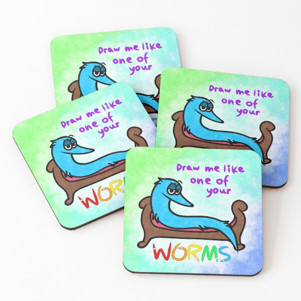 Item preview, Draw Me Like One Of Your WORMS designed and sold by 47GBOfTerror.