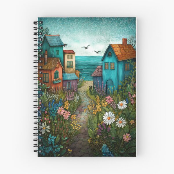 Item preview, Whimsical Coastal Village designed and sold by Blue Horse Photo Magic.