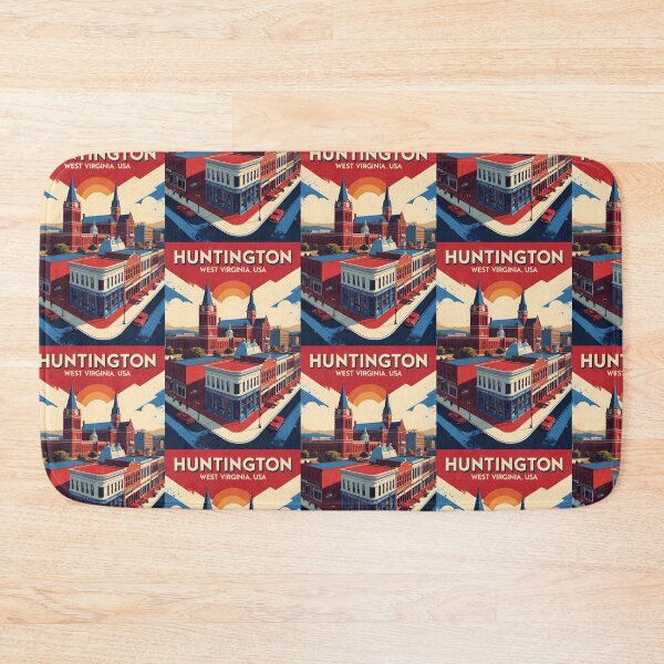 Item preview, Huntington West Virginia 1950s USA Vintage Travel Tourism designed and sold by TravelersGems.