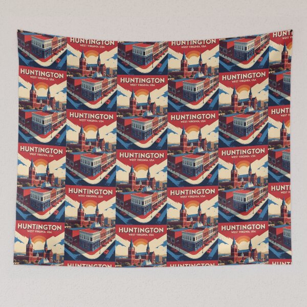 Item preview, Huntington West Virginia 1950s USA Vintage Travel Tourism designed and sold by TravelersGems.