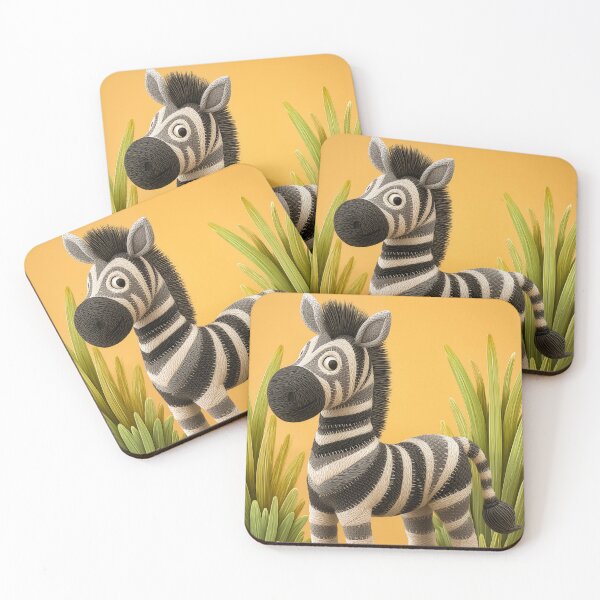 Item preview, Cute Stuffed Zebra Toy in Grass designed and sold by PetsArt.