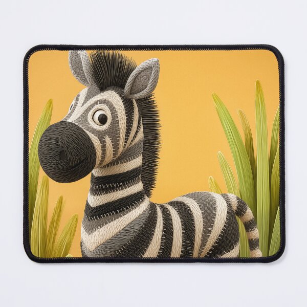 Item preview, Cute Stuffed Zebra Toy in Grass designed and sold by PetsArt.