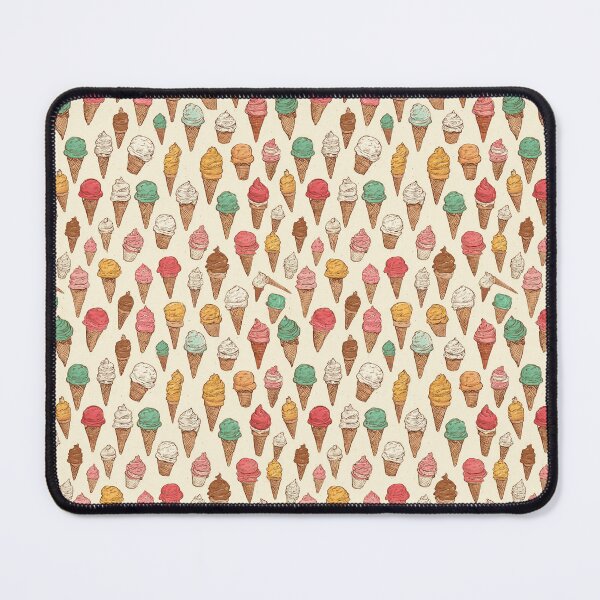Item preview, Vintage Hand Drawn Ice Cream Cone Pattern designed and sold by NicolasGlowArt.