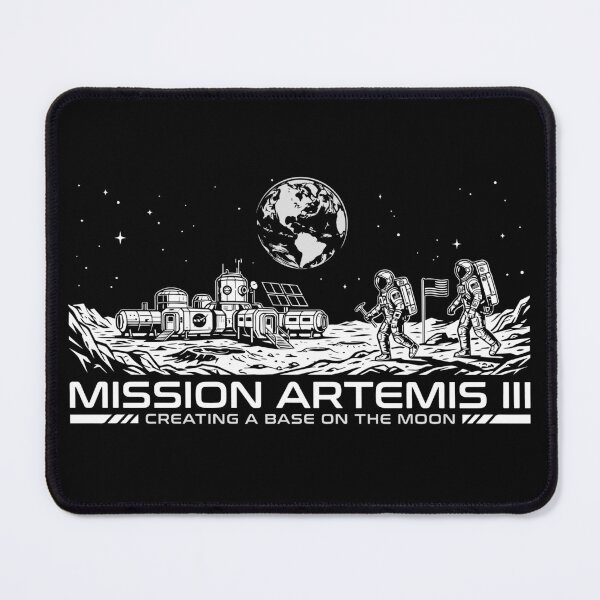 Item preview, Mission Artemis III 005 Moon Base Technical Illustration - Artemis 3 designed and sold by KiwiRider.
