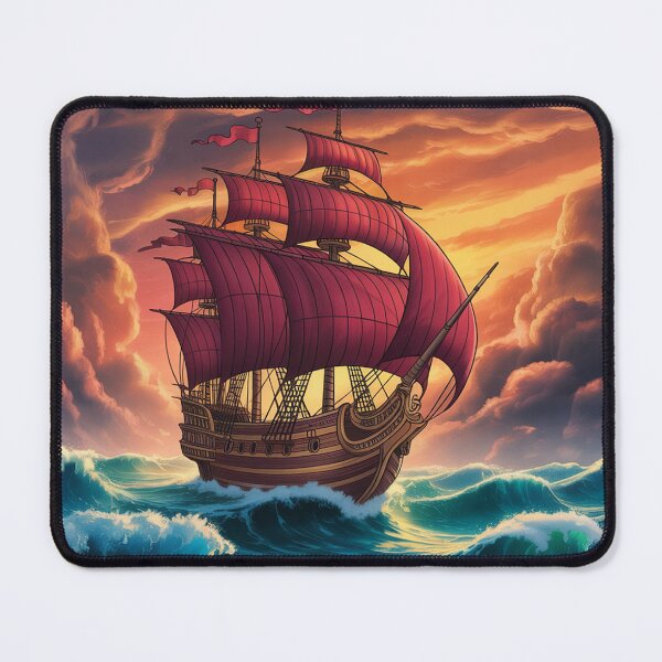 Item preview, А sailing ship with red sails. designed and sold by Lilashakti ⭐️ ⭐️ ⭐️ ⭐️ ⭐️.