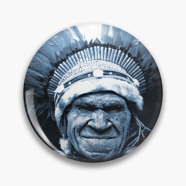 Item preview, Papua New Guinea Elder Cyanotype-Hues Art Photo designed and sold by DEC02.