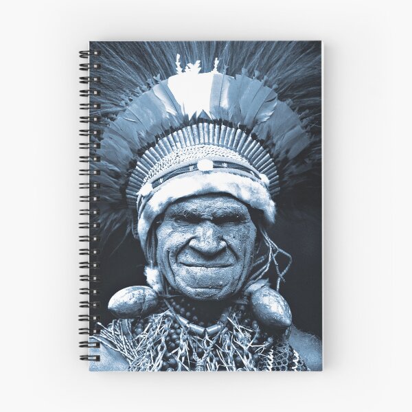 Item preview, Papua New Guinea Elder Cyanotype-Hues Art Photo designed and sold by DEC02.