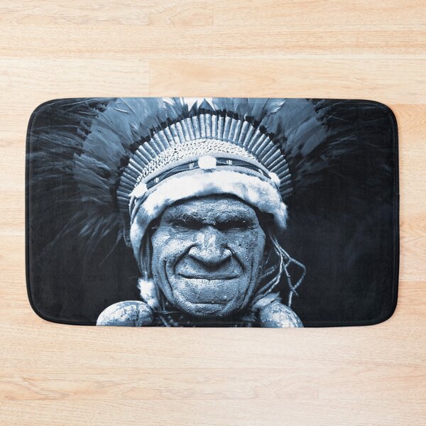 Item preview, Papua New Guinea Elder Cyanotype-Hues Art Photo designed and sold by DEC02.