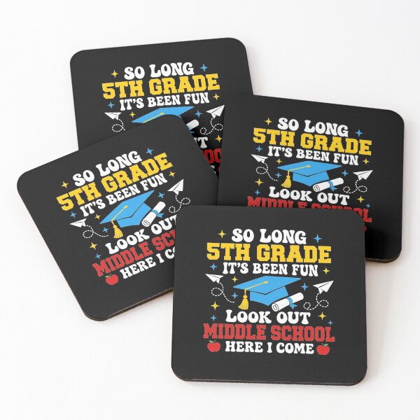 Item preview, So Long 5th Grade Graduation Middle School Here I Come Kids designed and sold by clothesy7.