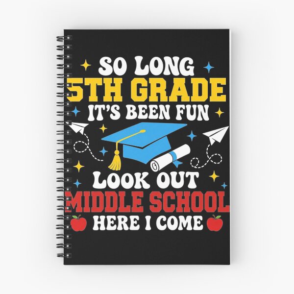 Item preview, So Long 5th Grade Graduation Middle School Here I Come Kids designed and sold by clothesy7.