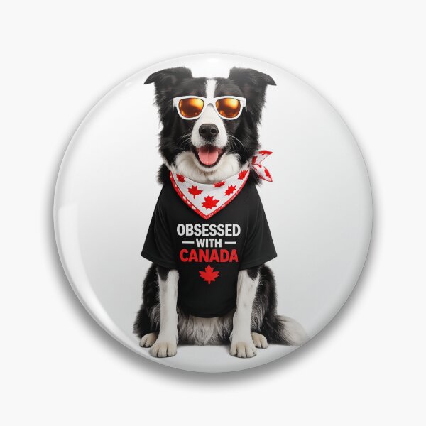 Item preview, Funny Border Collie "Obsessed with Canada." designed and sold by cheekydezign.