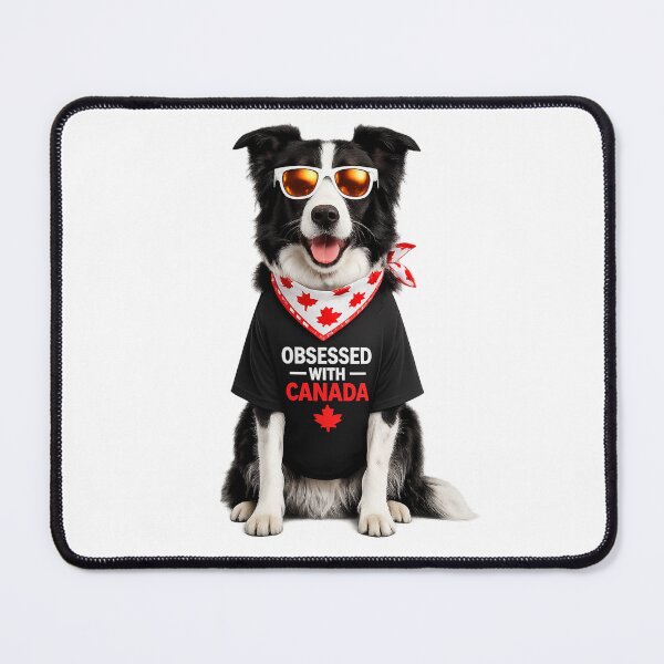 Item preview, Funny Border Collie "Obsessed with Canada." designed and sold by cheekydezign.
