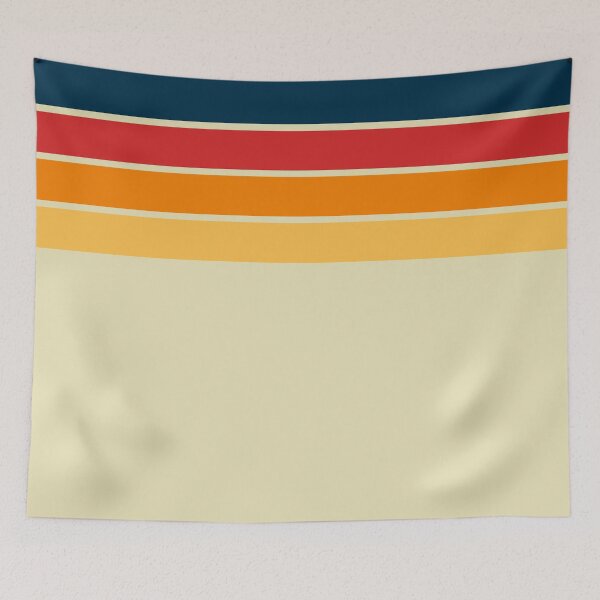 Item preview, Norwegian 70s Retro Stripes — Coastal Vintage designed and sold by FrescoDesign.