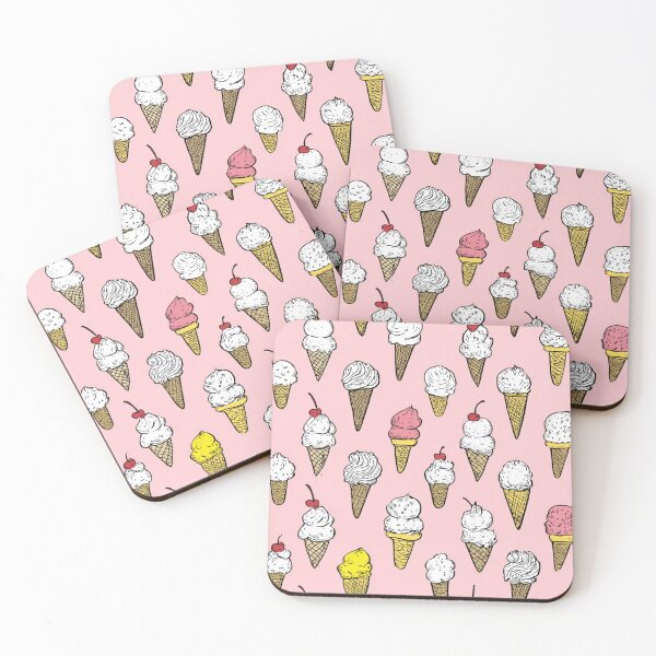 Item preview, Sweet Ice Cream Cones Pattern Dessert Lover designed and sold by NicolasGlowArt.